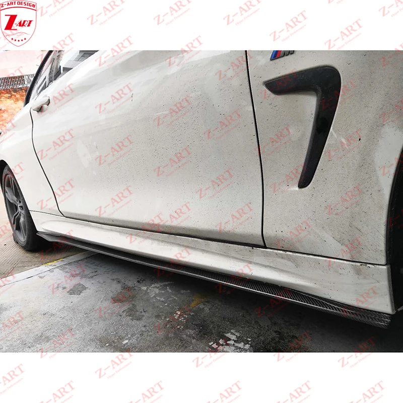 Женские боковые юбки из углеродного волокна для BMW F32 F33 428I 435I Gran Coupe 2013-2016 борта 4