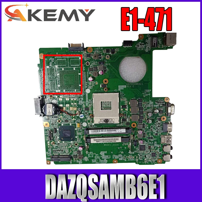 

E1-471G DAZQSAMB6E1 motherboard for ACER Aspire E1-431 E1-471 E1-471G V3-471 laptop motherboard HM77 original test Mainboard