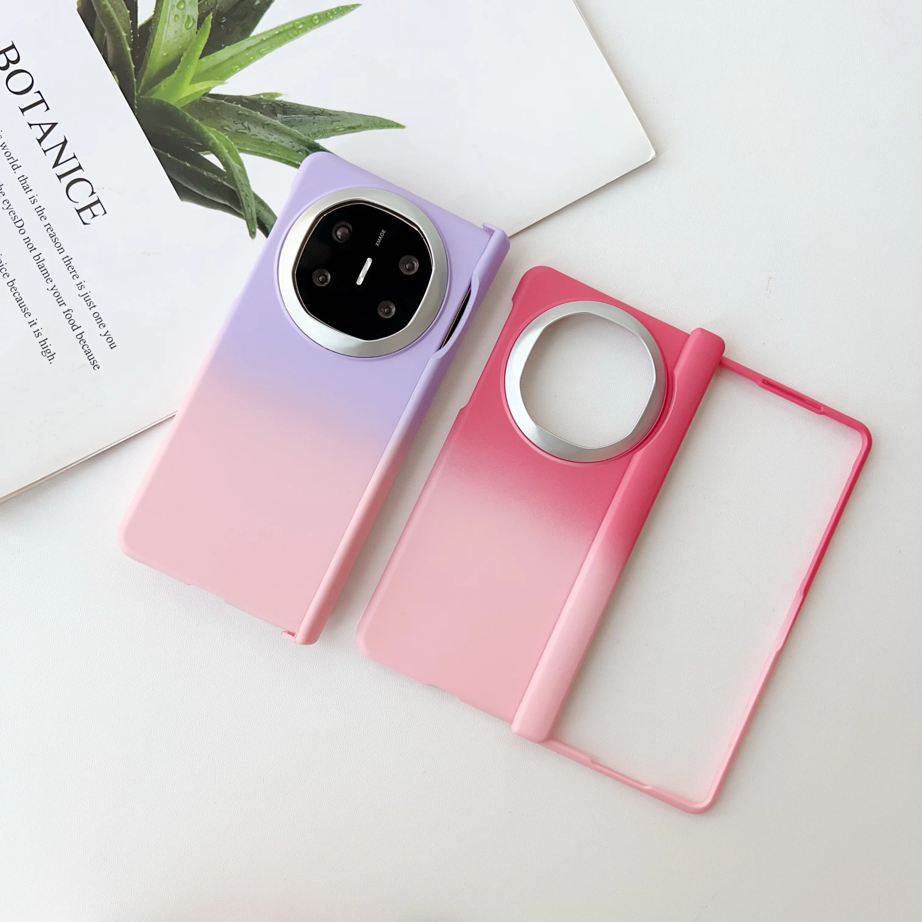 Чехол для Huawei Mate X6 X5 X3 Magsafe с градиентной текстурой Hrad пластиковый защитный чехол