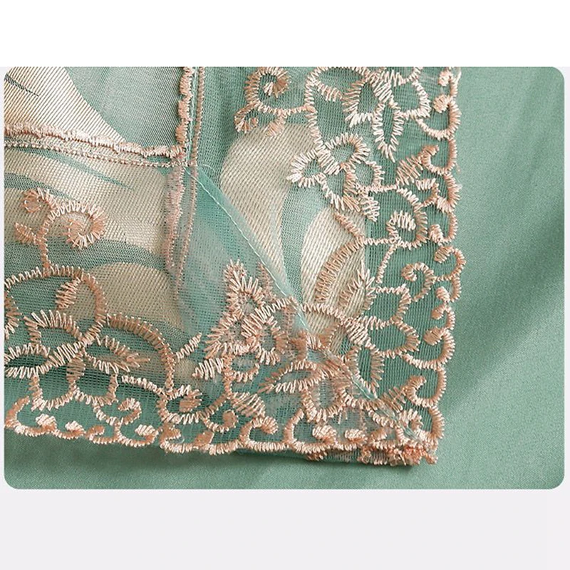 Court Style Blue Duvet Cover Queen Size Lace Bedclothes Comforter King Edredom Smooth Quilt (Pillowcase need order |