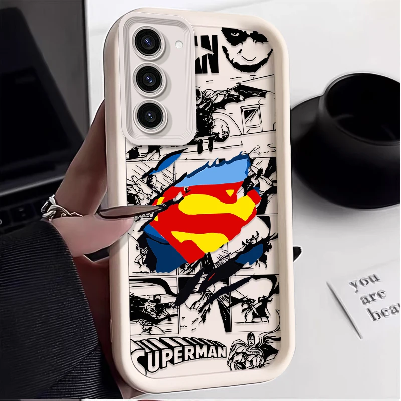 Фото Чехол B-Batman S-Superman для Samsung Galaxy S26 S25 S24 Ultra S23 S22 S21 Plus S20 FE A56 A55 A54 A53 A52 4G 5G, силиконовый чехол №4