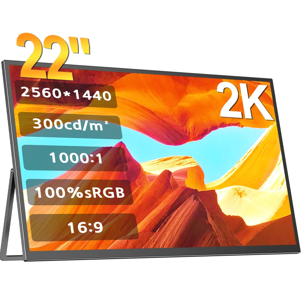 Портативный монитор Cdisplay 22 дюйма 2K 2560*1440