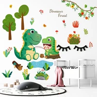 cute cartoon animals wall stickers for kids rooms boys room bedroom decoration forest wallpaper posters vinyl nordic home decor