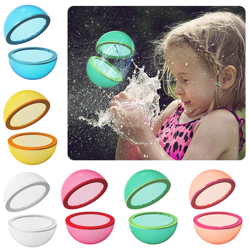 

50mm Magnetic Water Bomb Splash Waterfall Balls Soft Reusable Water Balloons Self-Sealing Silicone Party Pool Water Fight Games
