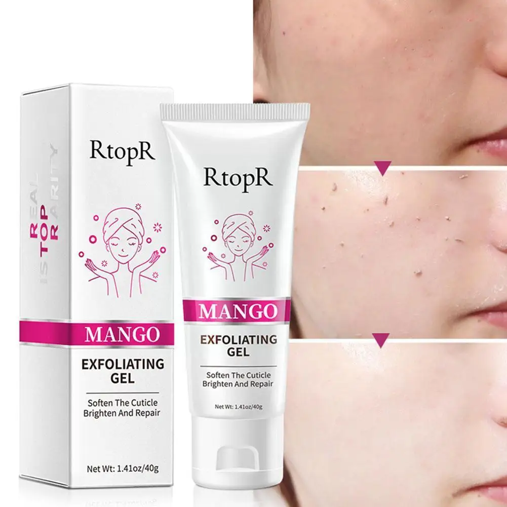 

40g Facial Exfoliating Gel Cream Whitening Moisturizing Clear Acne Blackhead Care Face Scrub Skin Scrub Facial Facial I6E6