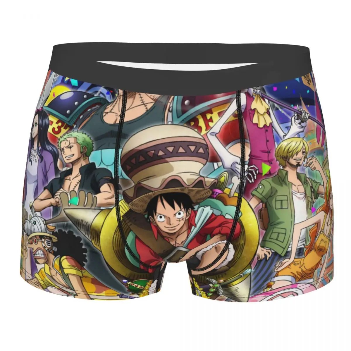 

Team One Piece Anime Underpants Breathbale Panties Men's Underwear Comfortable Shorts Boxer Briefs