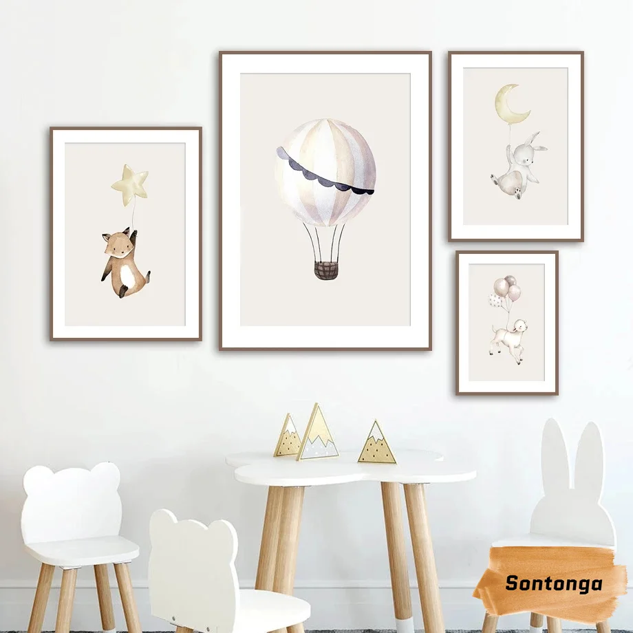 Мультяшные животные кролик детский сад украшение для спальни воздушный шар