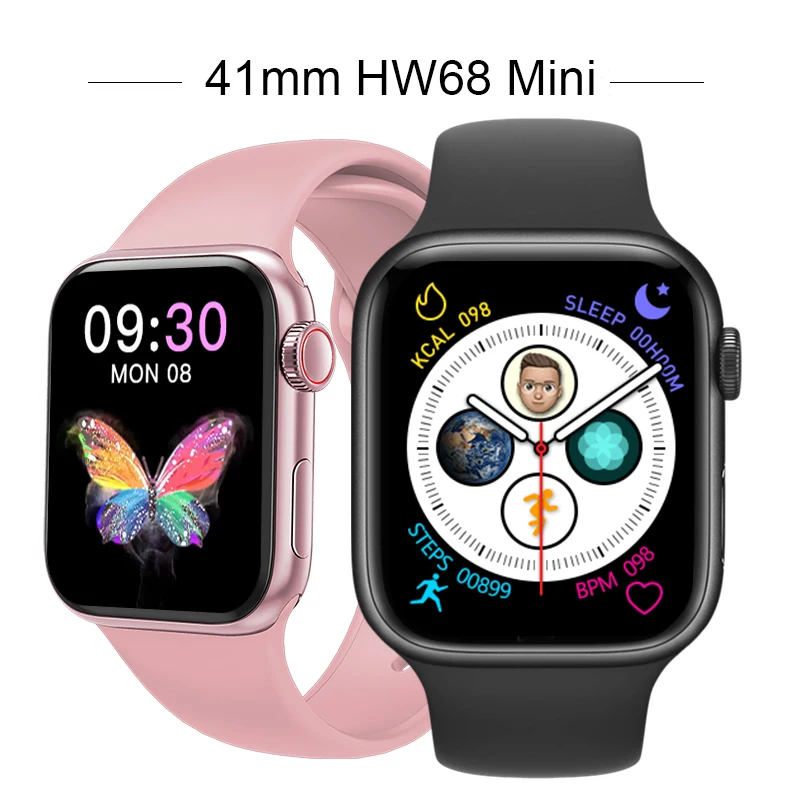 

Newest Smart Watch HW68 Mini NFC Smartwatch Waterproof Sport Mode Fitness Bracelet Wireless Charging Bluetooth Watch For Men Wom