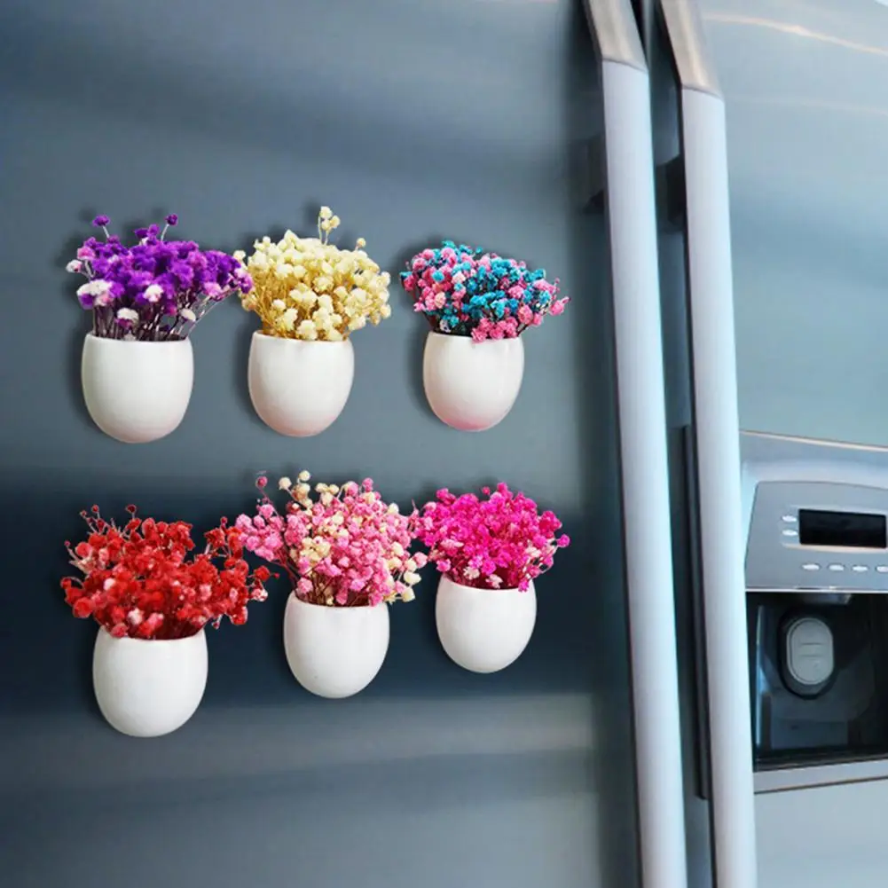 

Practical Plant Fridge Magnets Decorative Lifeful Plant Magnetic Sticker Fridge Magnet Sticker