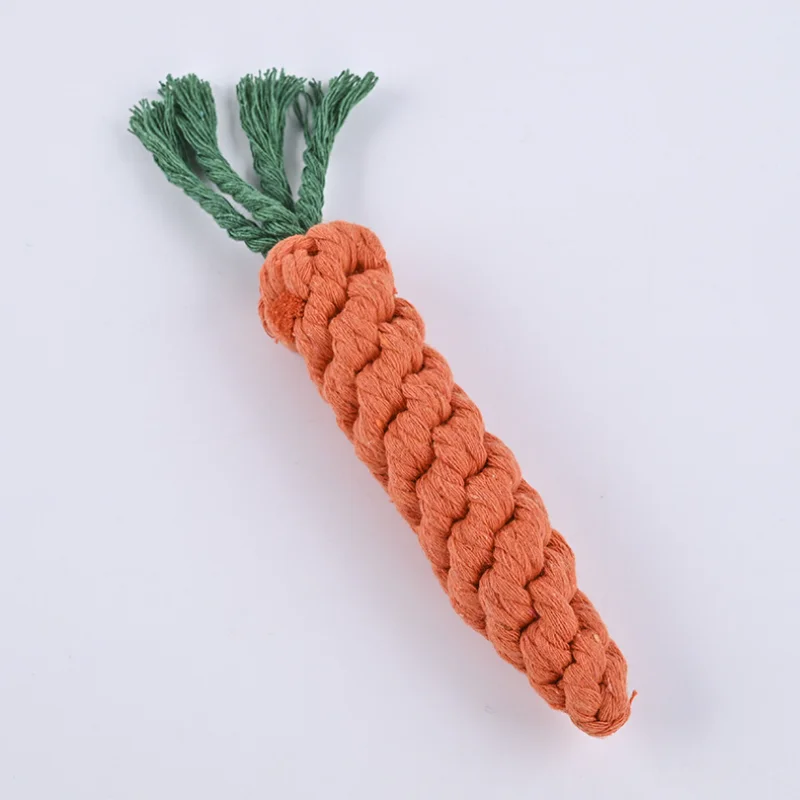 

Cotton Rope Toys for Pets Hand-woven Carrot Toys for Dogs Bite Resistant Toys for Dogs Dog Toys Plush Dog Toys