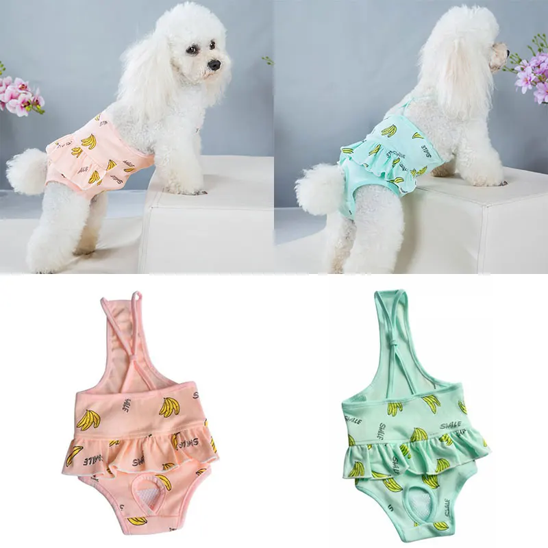 Pet Physiological Pants Washable Female Dog Diaper Sanitary Shorts Panties Dog Clothes Underwear Briefs With Belt Pet Products