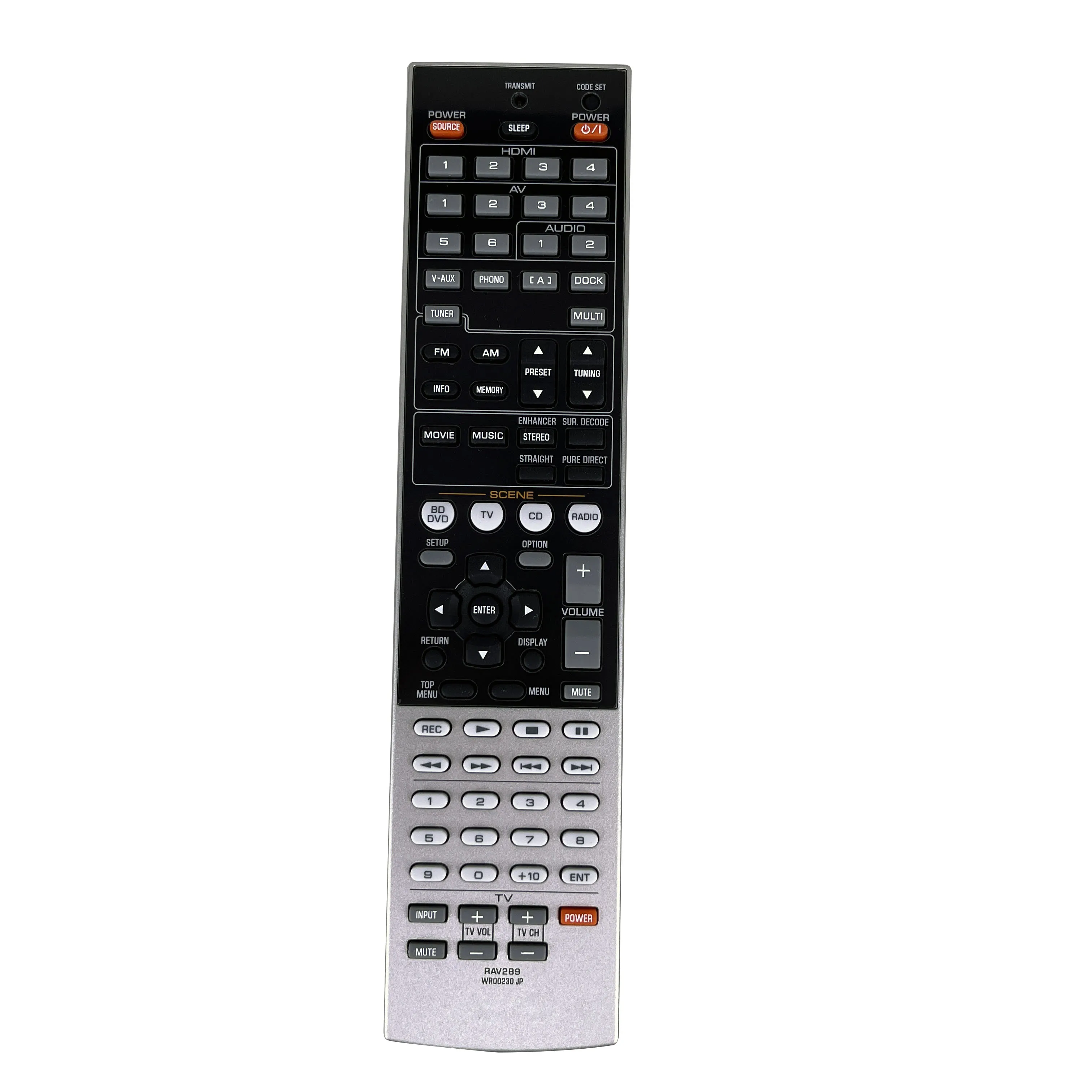 Новый оригинальный RAV289 WR00230 JP для Yamaha TV AV Приемник с дистанционным управлением AX-V765 RAV286