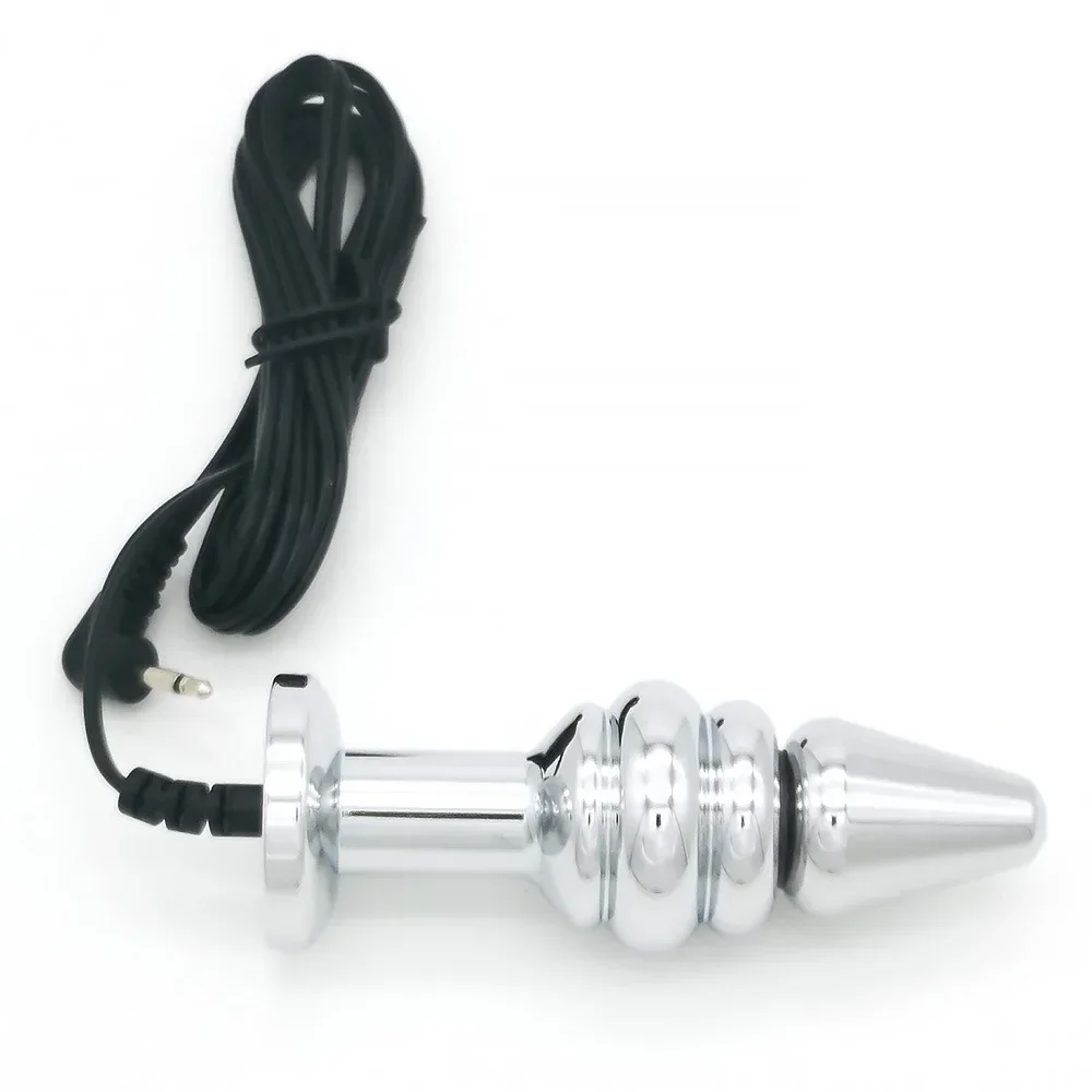 Аксессуары-массажер анальная пробка электрический шок анус вагина пип