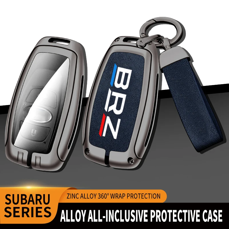 

Car TPU Zinc Alloy Key Case Bag For Subaru BRZ XV STI Logo Car KeyChain Car Metal Key Shell Auto Interior Decoration Accessories