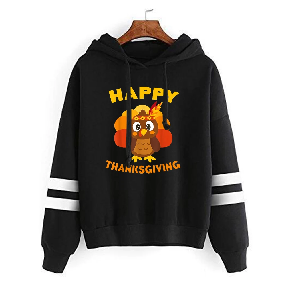 

Happy Thanksgiving Hoodies Women Fall Teacher Turkey Sweatshirt Print Winter Clothes Thankful Hoodies Turkey Sweatshirt L