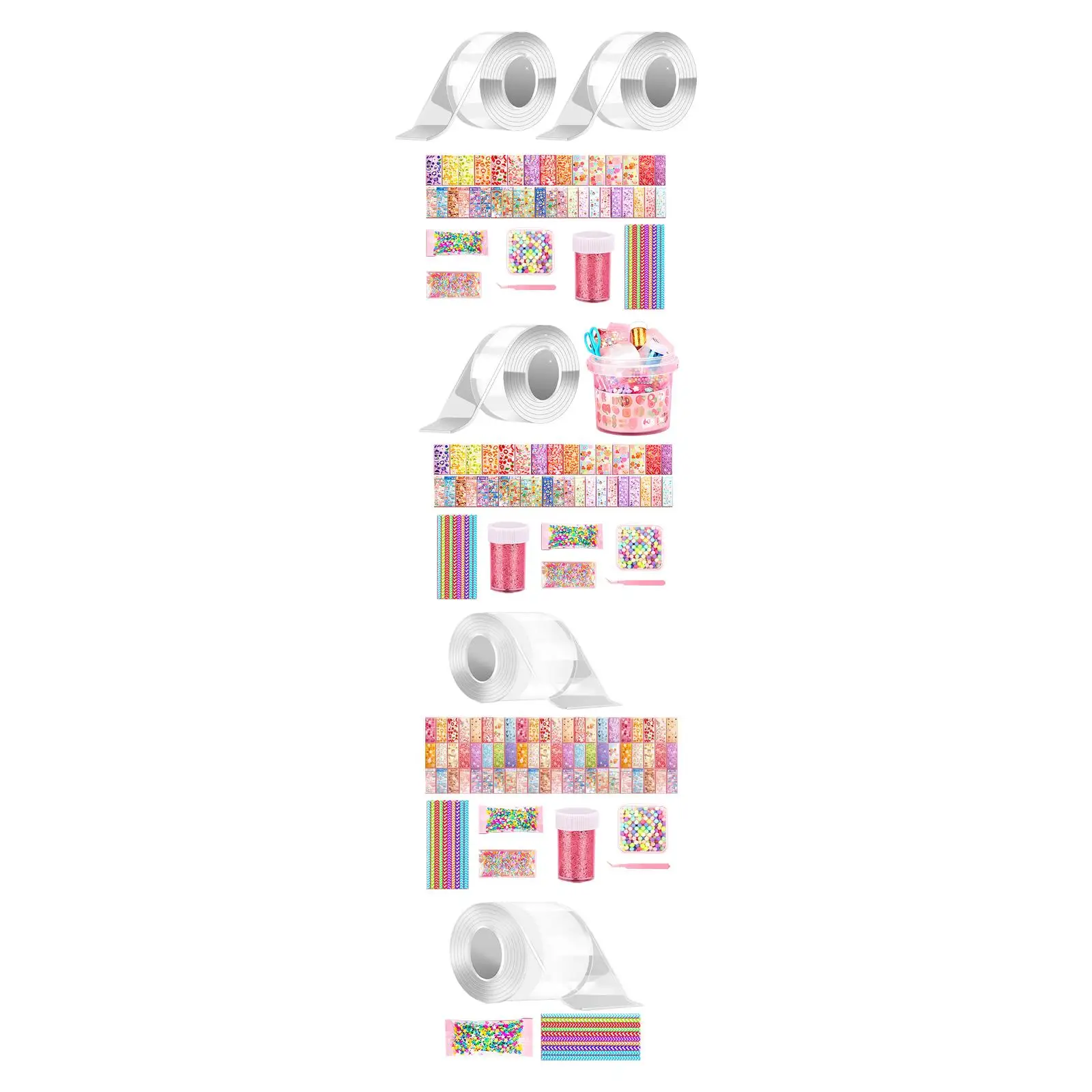 

Blow Bubbles Balloons Tape Double Sided Tape Waterproof Removable Creative Sticky Tape DIY Crafts Tape Children Pinch Toy