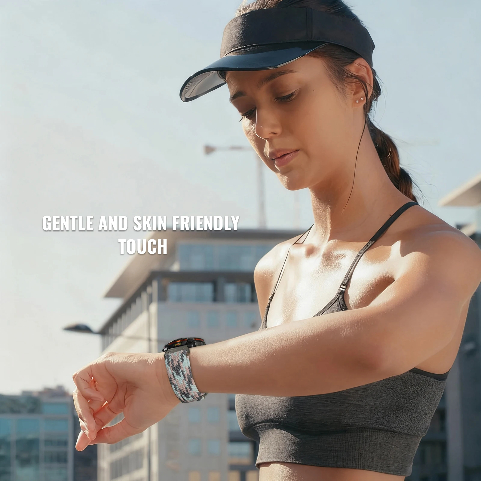 Фото Быстросъемный ремешок 26 22 20 мм для Garmin Fenix 8 7 Pro 7S 6 5X 5Plus Tactix 8 7, нейлоновый браслет-ремешок для Fenix 8, 43 мм №3