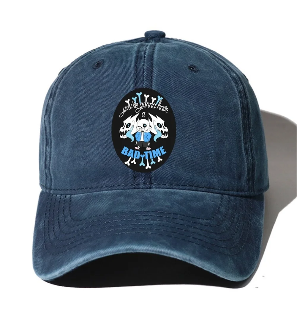 

Бейсболка в стиле аниме Undertale s, ковбойская дышащая Регулируемая уличная Кепка с защитой от солнца для досуга