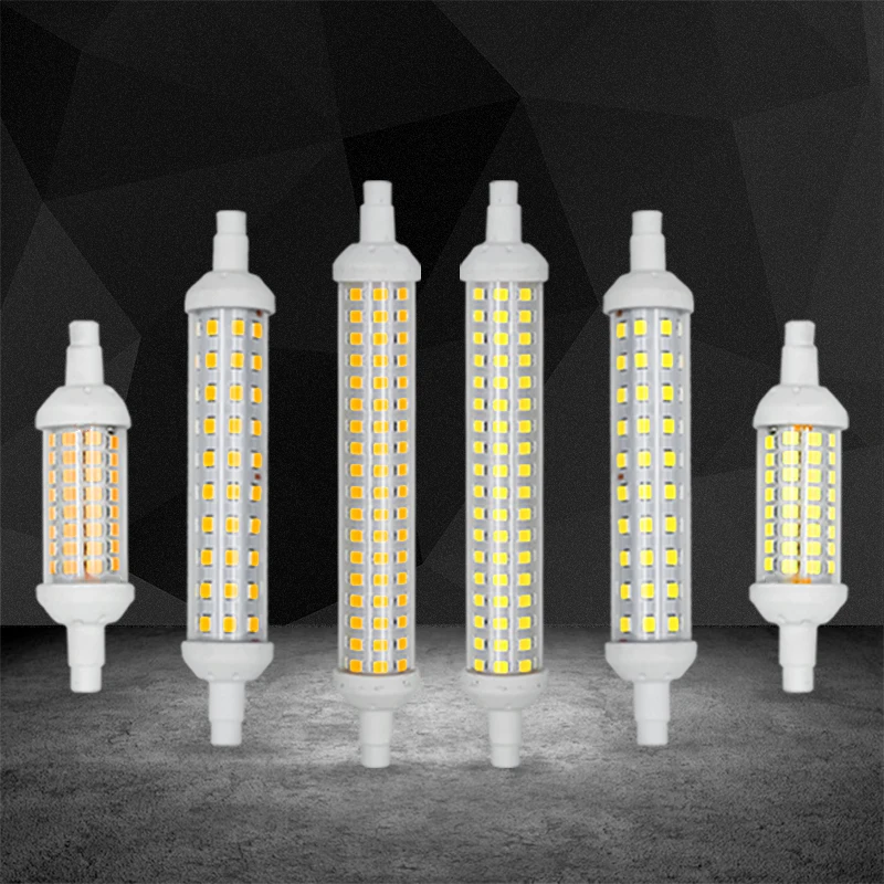 Светодиодная лампа R7S 12 Вт 9 6 SMD 2835 78 мм 118 135 светодиодный ная светильник ПА AC 220 В 230