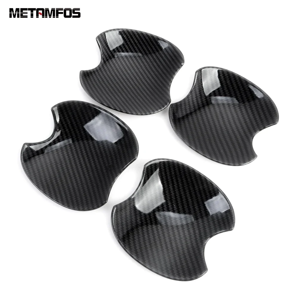 

Для Toyota Raize 2019-2024 2025 углеродное волокно, боковая дверная ручка, чаша, накладка, защитная крышка, внешние аксессуары, Стайлинг автомобиля