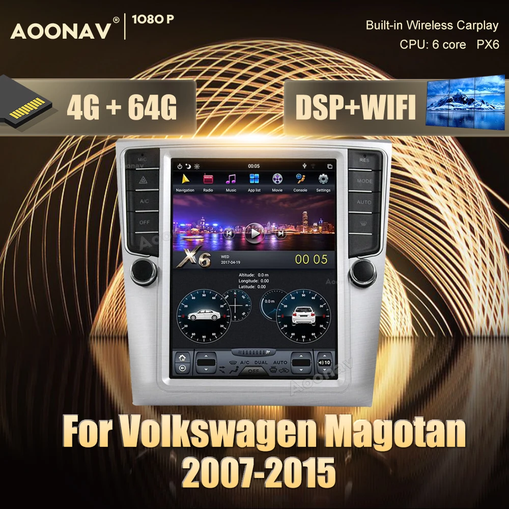 Автомагнитола 2 din на Android с GPS мультимедийный проигрыватель для Magotan 2007-2015