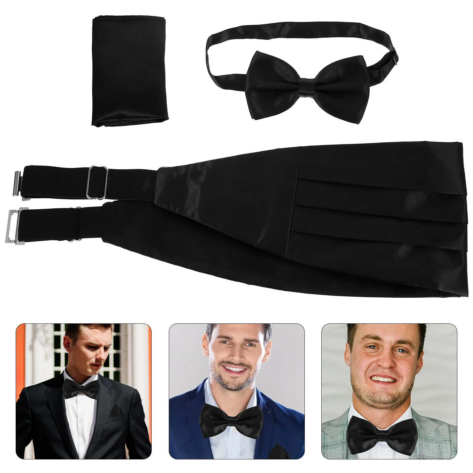 

Clothing Set Mens Handkerchiefs Party Wedding Cummerbund Men' Men's Stain Man Supplies Polyester Pocket Banquet