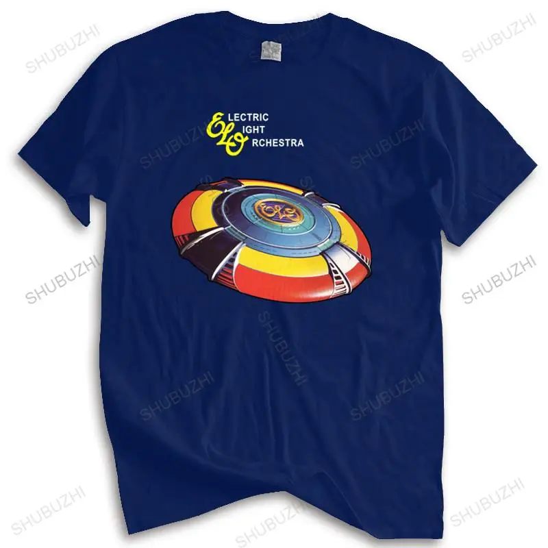 

Cotton Tshirt Men Crew Neck Tops ELECTRIC LIGHT ORCHESTRA T-Shirt ELO Short Sleeves Cotton T Shirt Unisex Teeshirt Euro Size