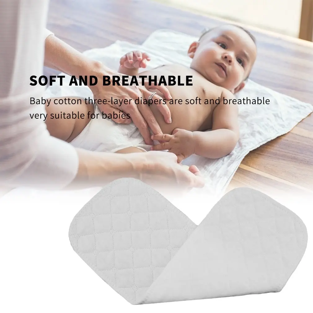 Мягкие дышащие многоразовые подгузники из чистого хлопка 10 шт./компл. | Мать и