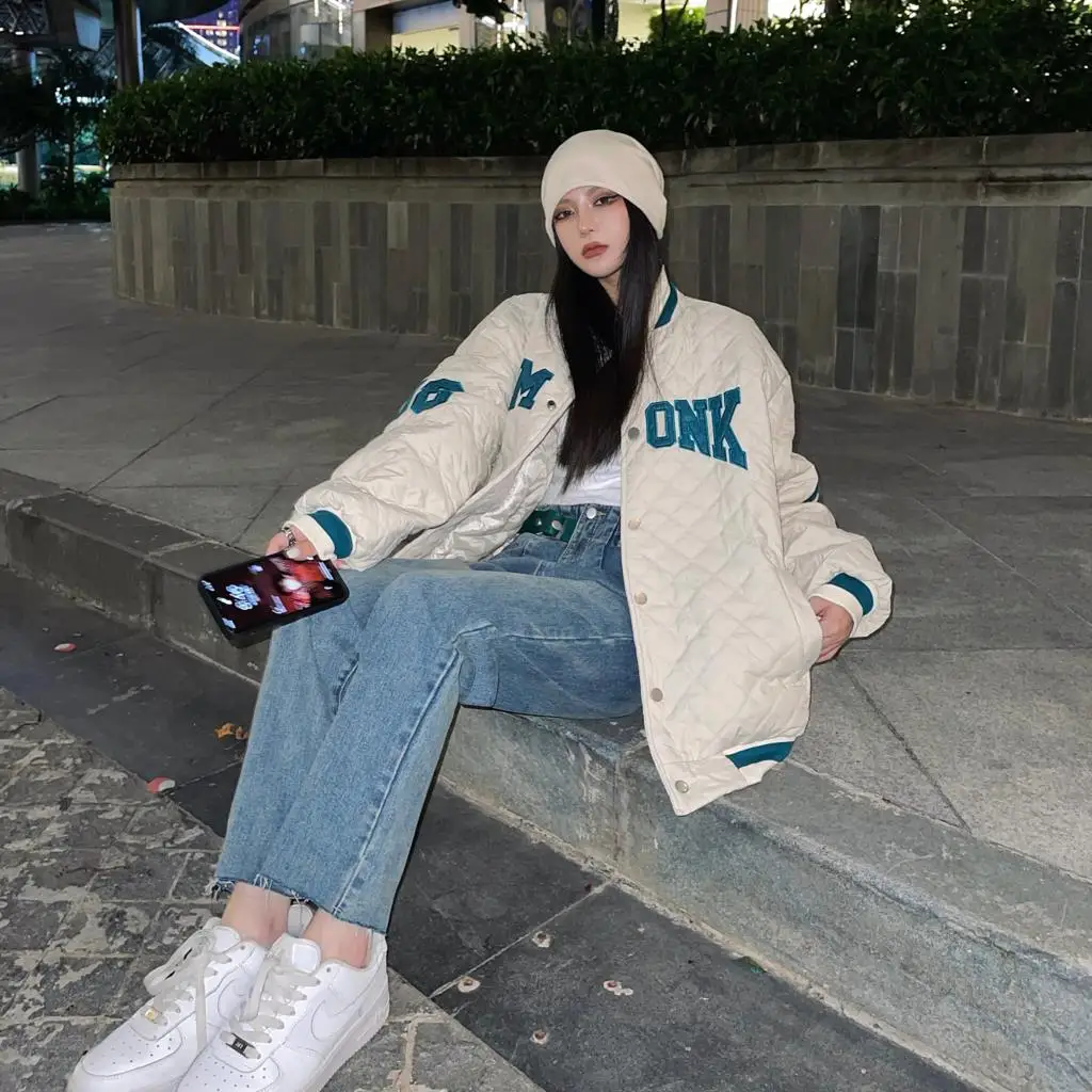 

Jacket jacket long-sleeved women's fall/winter new style lazy wind gentle pullover loose blouse all-match thick