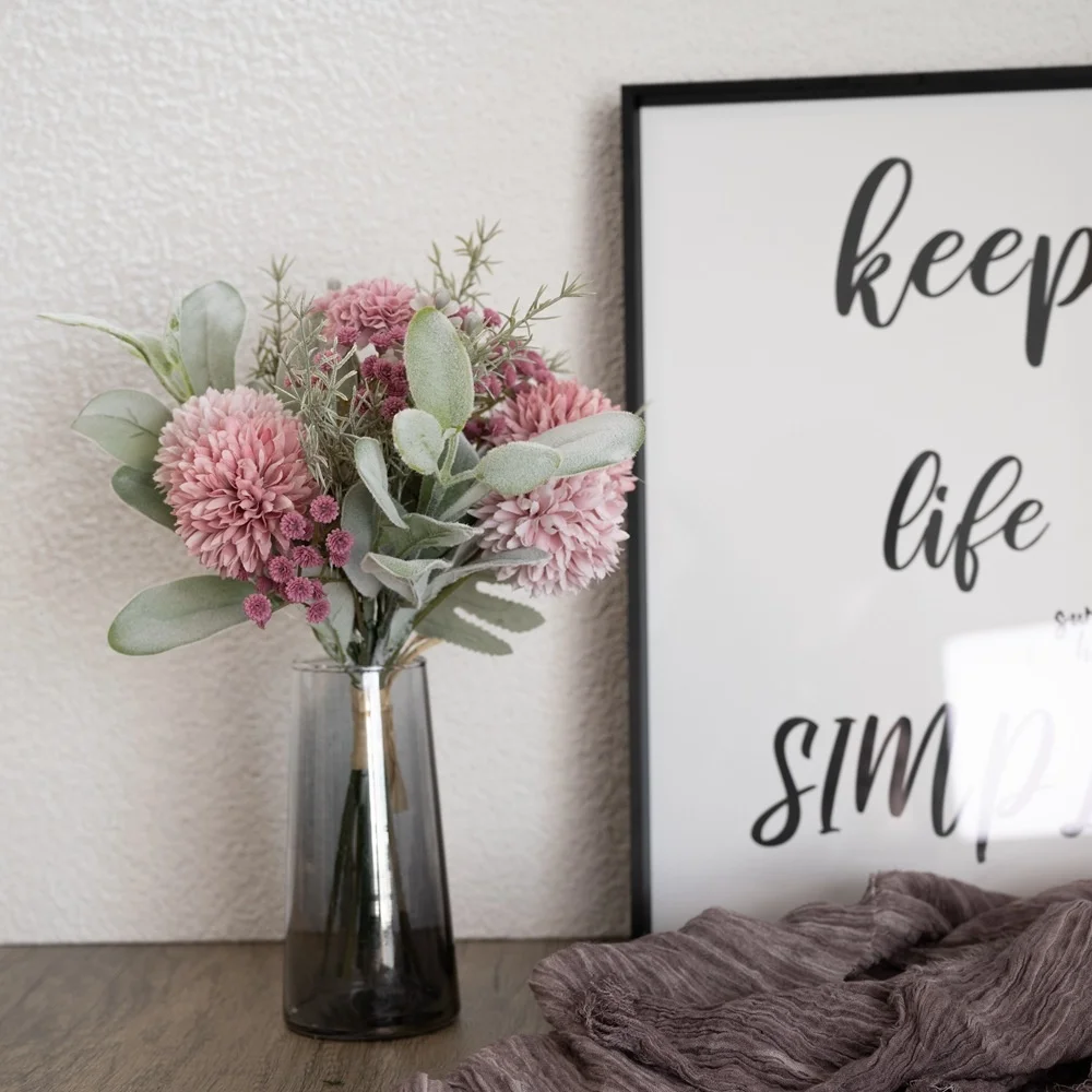 

Simulated flower Taraxacum bouquet household decoration flower design handhold bouquet wall decoration wall hanging CF01063