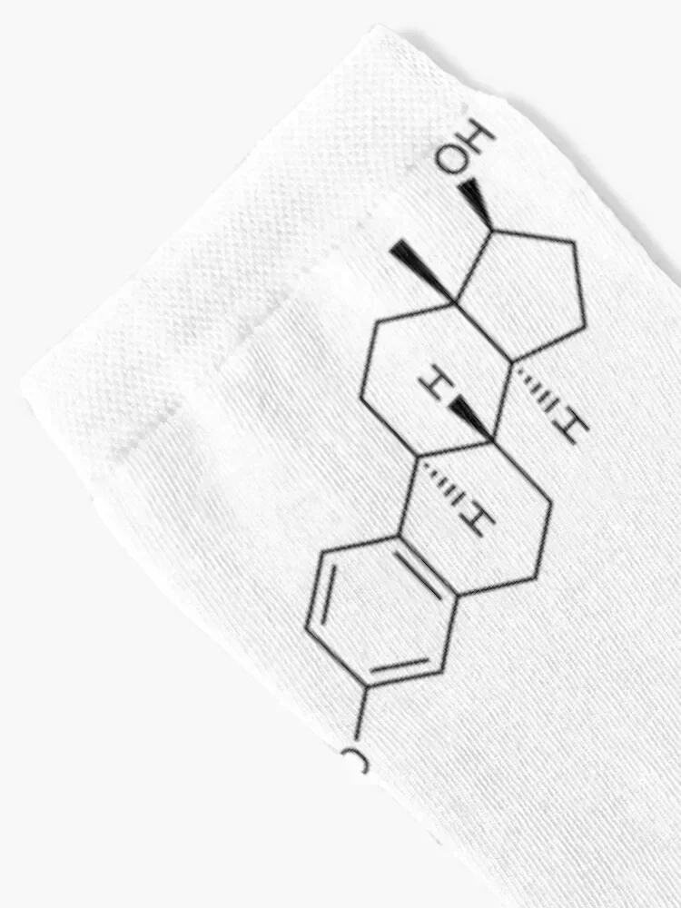 Носки Estradiol (Estrogen) Structural Formula прозрачные носки для мальчиков с подогревом женские