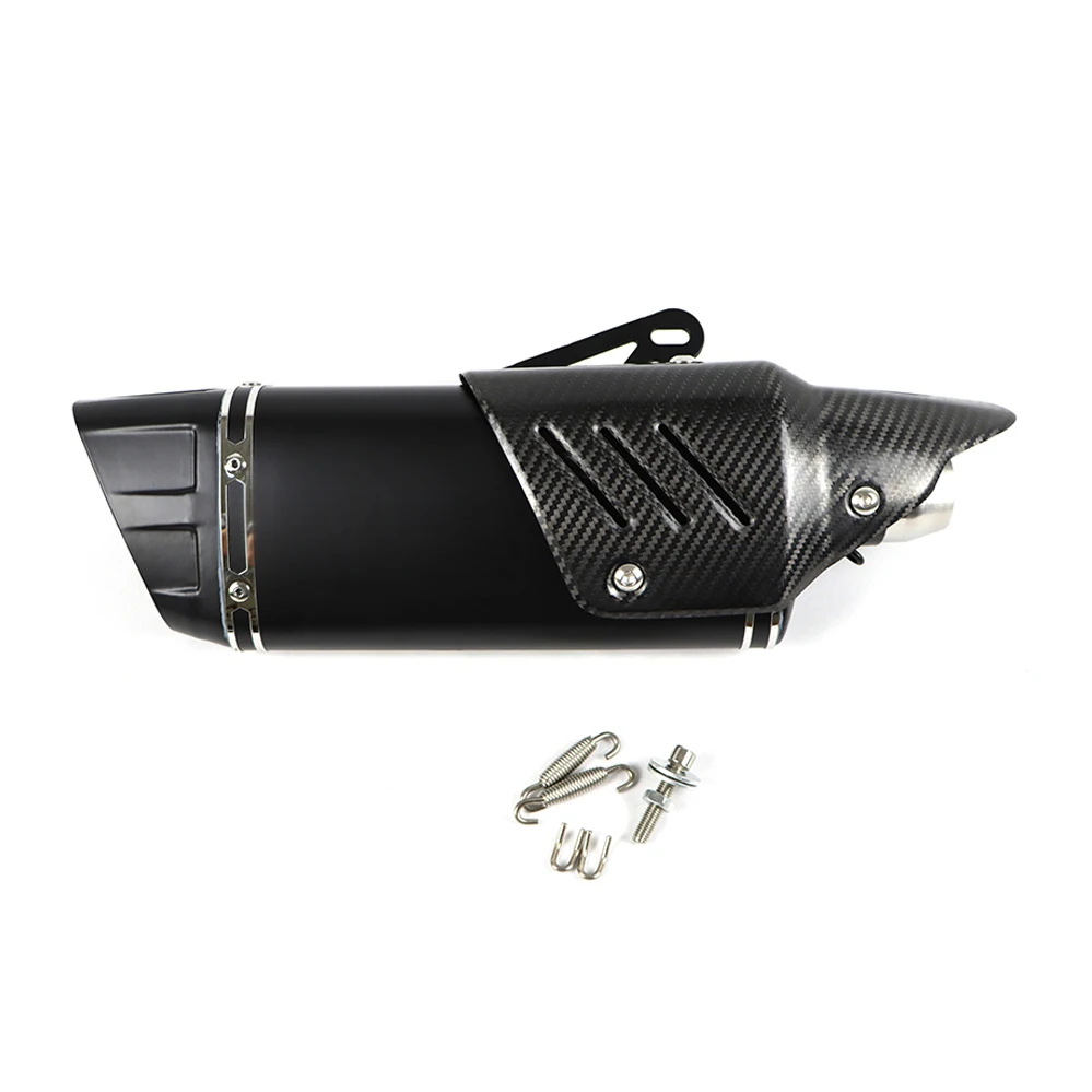 

Motorcycle Real Carbon Fiber Muffler Exhaust Pipe for Ninja400 R1/R15 Suzuki GSX250 Tubos de Escape Para Moto Accessories