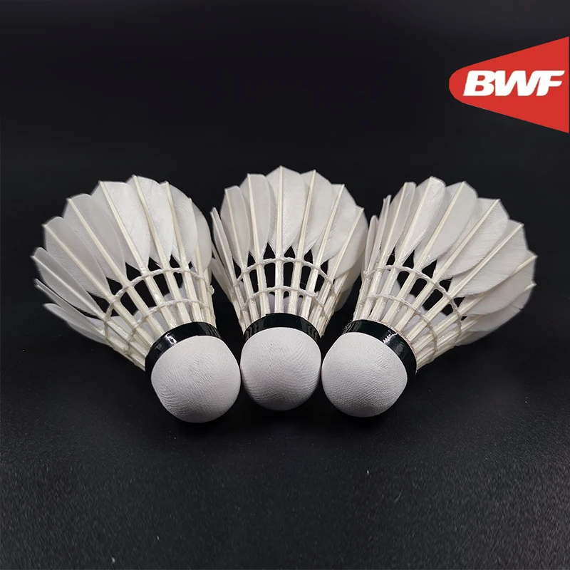 Фото Dmantis Professional Class BWF Approved D80 Воланы для бадминтона Высокопрочный 3в1 Мяч из гусиных перьев Натуральное дерево Корк Спортивные №2