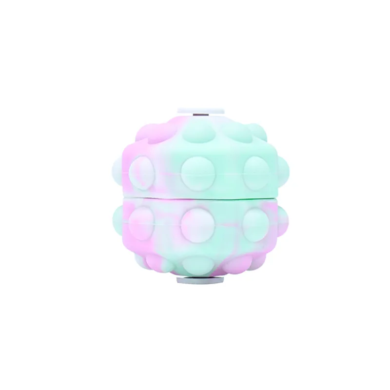 Shining Fidget Toys Baby Silicone Antistress Ball with LED Light Colorful Push Pop Bubble Fidgets Kids Simple Dimple Sensory Toy images - 6