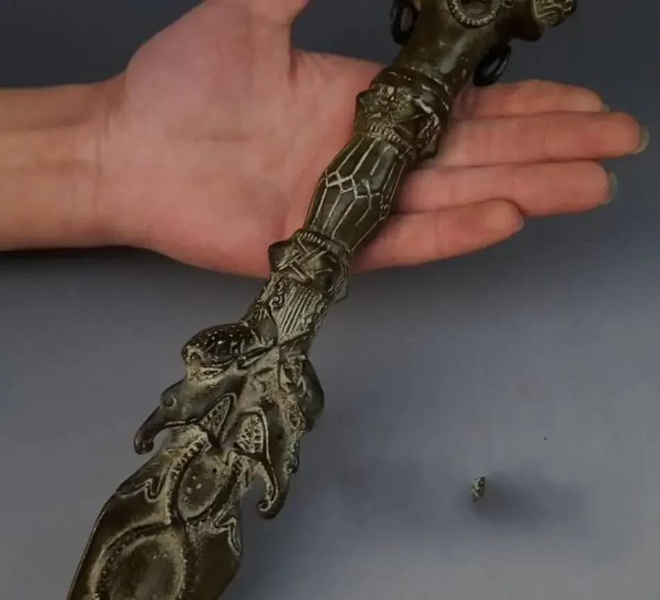 Волшебная посуда из чистой меди украшения голова лошади король Мин Пуба Ваджра