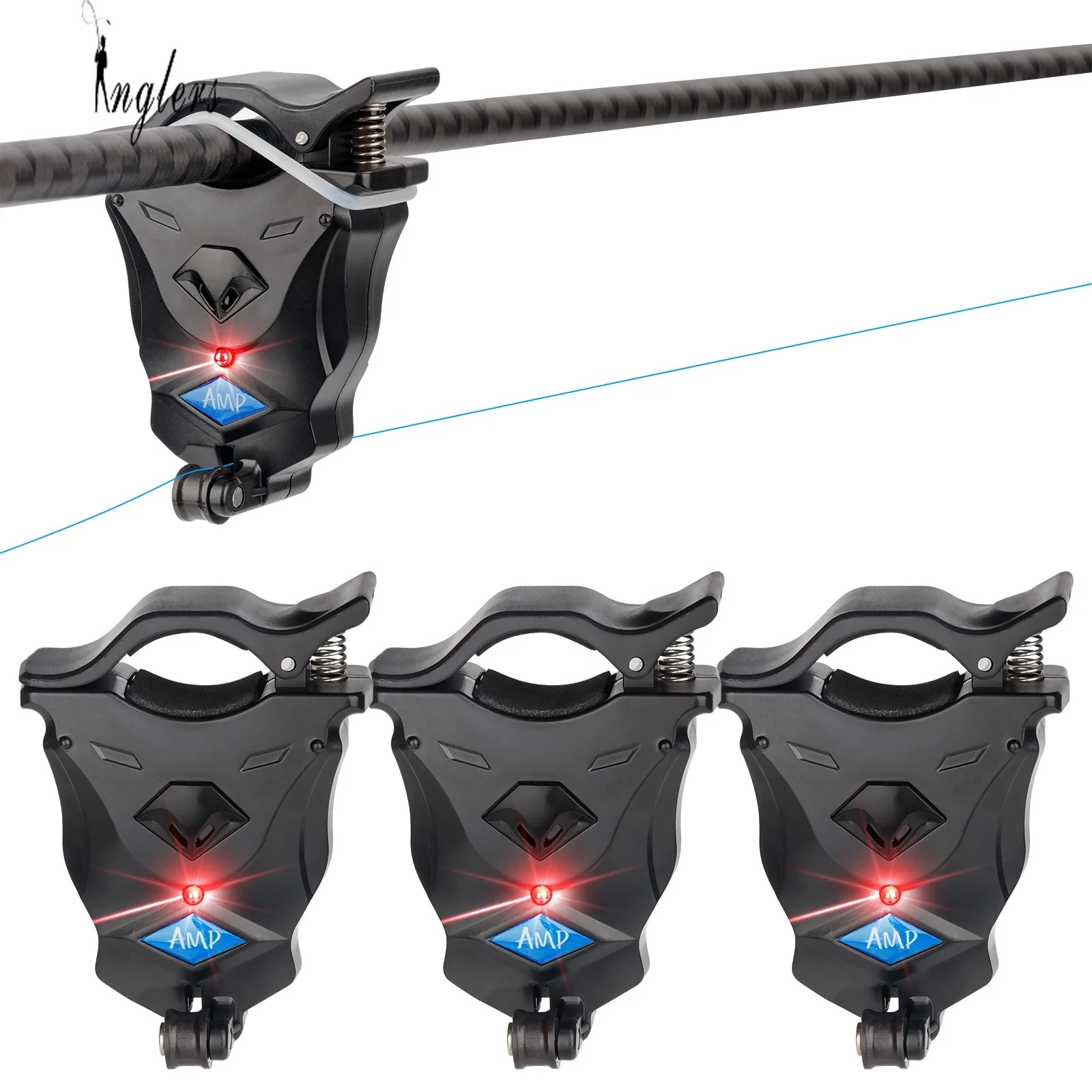 

1Pcs Sensitive Electronic Fishing Bite Sound Alarm for Rod Indicator Sound Bite Alert Bell with LED Lights Fishing Accessories