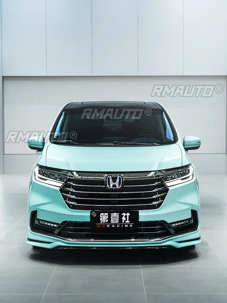 Для Honda Odyssey 2022 комплект кузова передний бампер сплиттер матовый черный стиль YOFER