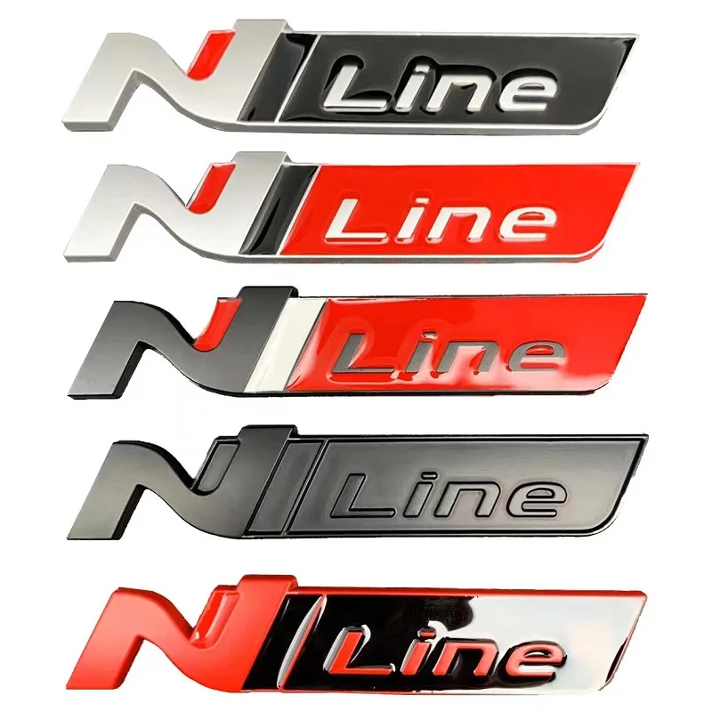 

Car Sticker N Line Nline Badge Emblem Decal Front Grille for Hyundai I30 2021 Sonata Elantra Veloster Kona Tucson N Line Styling