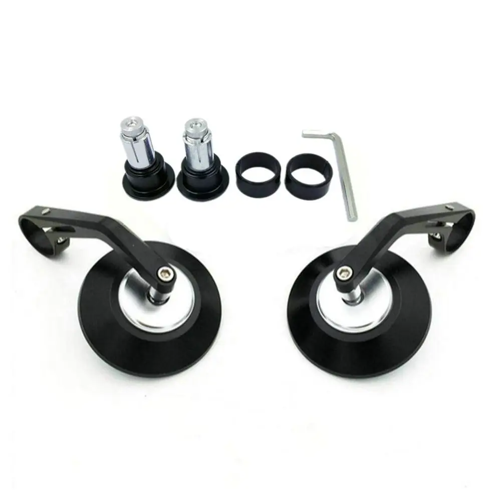 

Универсальные зеркала на конце мотоцикла, зеркала заднего вида на руль, синие линзы, антибликовая круглая ручка 7/8 дюйма для большинства квадроциклов UTV, серебристый