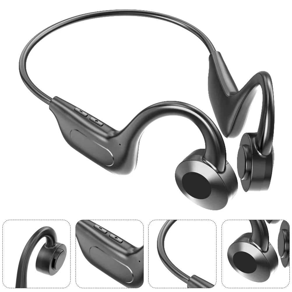 

1PC Waterproof Bone Conduction Wireless Plug Headphones for Sports Office Home