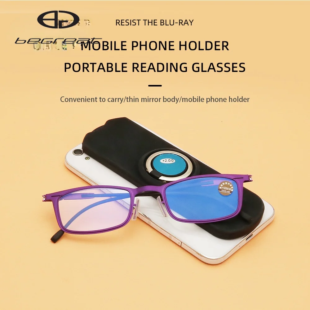 

Reading Glasses Rectangular Frame Men and Women HD Reader Eyeglasses Women Men Round Vintage Computer Readers Presbyopic Glasses