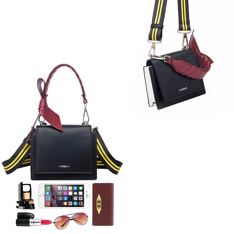 All Match Bag Women's Bag 2022 Spring and Summer New Bow Retro Handbag Fashion One Shoulder Messenger Small Square Bag