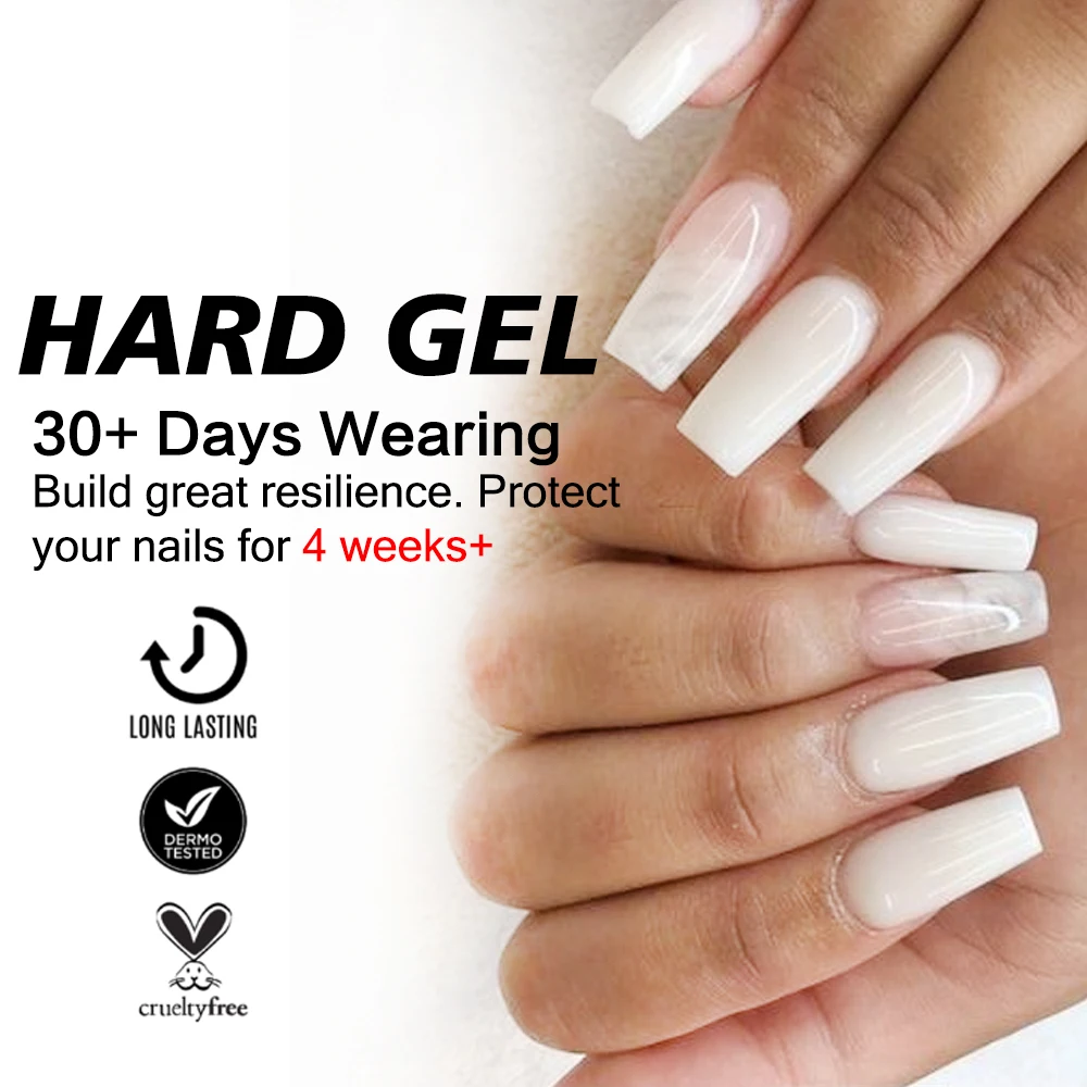 KODIES GEL Жесткий гель-лак для наращивания ногтей густая вязкость молочно-белый