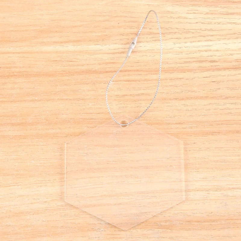 20 шт. 3-дюймовые прозрачные шестигранные акриловые рождественские украшения