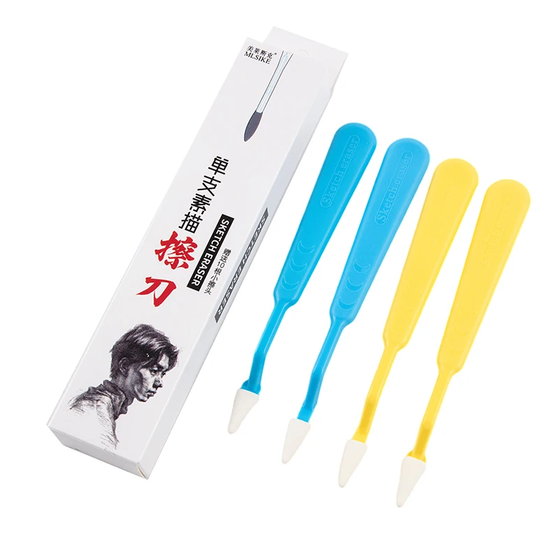 

10pcs/Set Art Sketch Wipe Knife Washable Sponge Wiper Highlight Artist Drawing Correction Sketch Tool