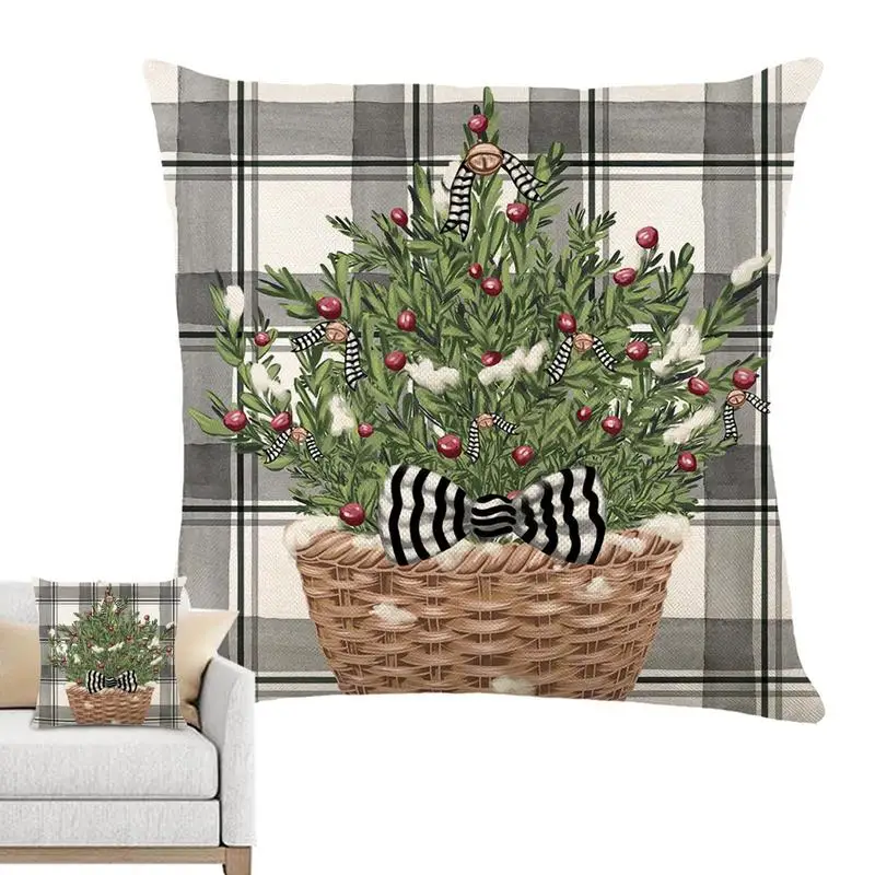 

Snowman Pillow Covers Christmas Throw Pillow Case Snowman And Reindeer Theme Party Ornament Cushion Cases For Bedroom Sofa Car