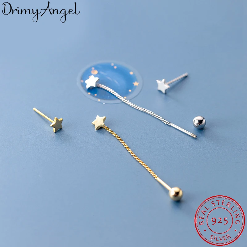 

Женские серьги из серебра 925 пробы, с длинными звездами