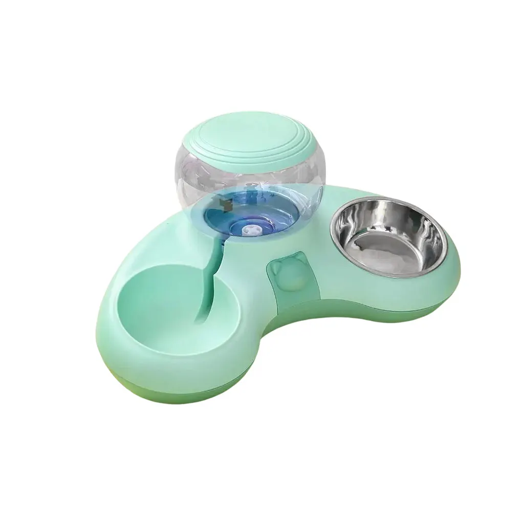 

Автоматический диспенсер для воды для домашних животных, для спальни, 2 в 1, съемный пополняемый питатель, домашний прозрачный контейнер