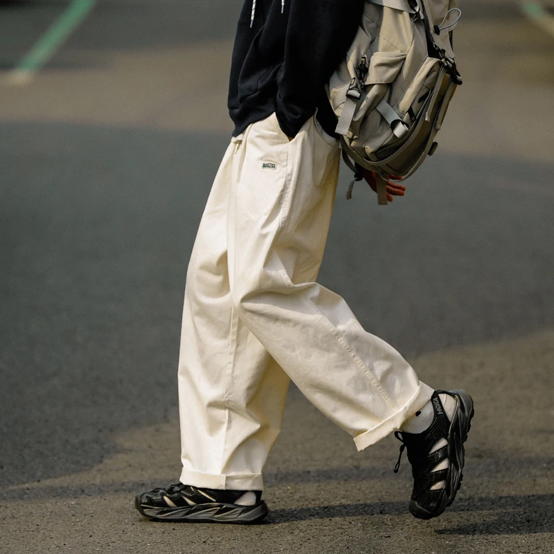 

Уличные модные повседневные брюки-карго Cityboy для мужчин и женщин, японская и Корейская уличная одежда, свободные брюки до щиколотки с широки...