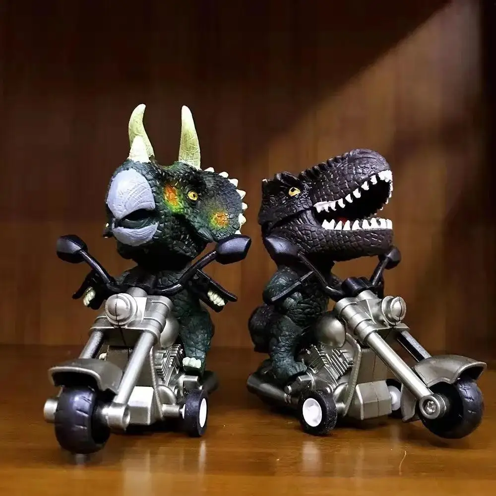 

Cool Tyrannosaurus Rex Chariot Dinosaur Motorbike Animal Children's Toy Inertia Car Boy Girl Gift